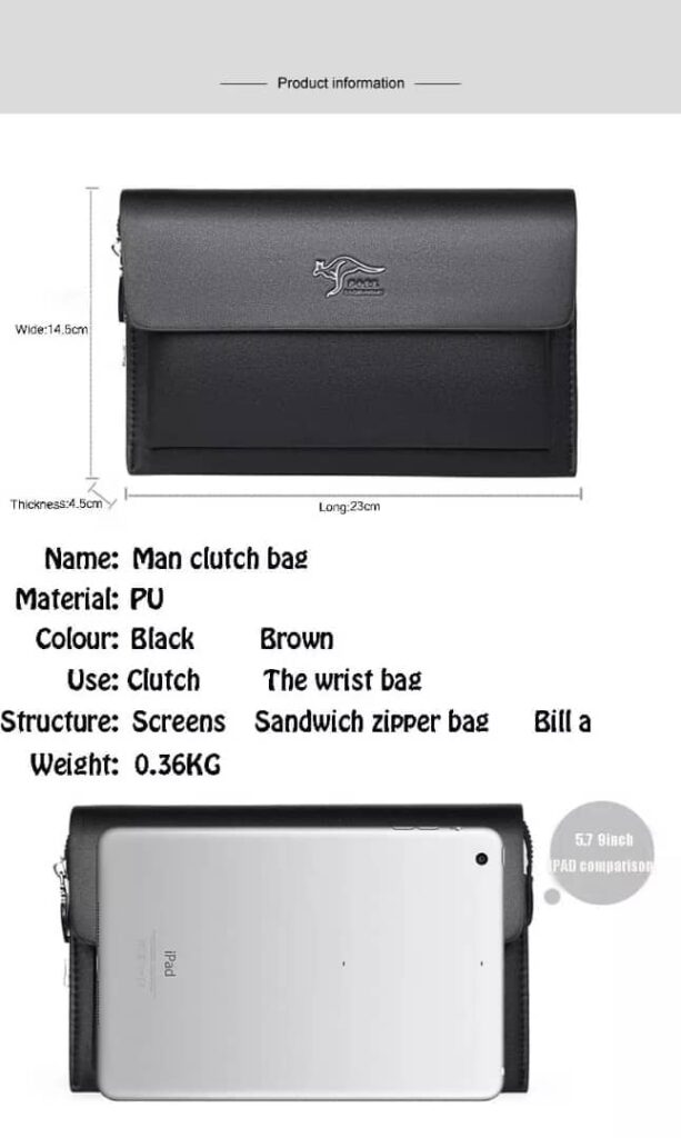 Men's Anti-theft Fashion Clutch Bag.