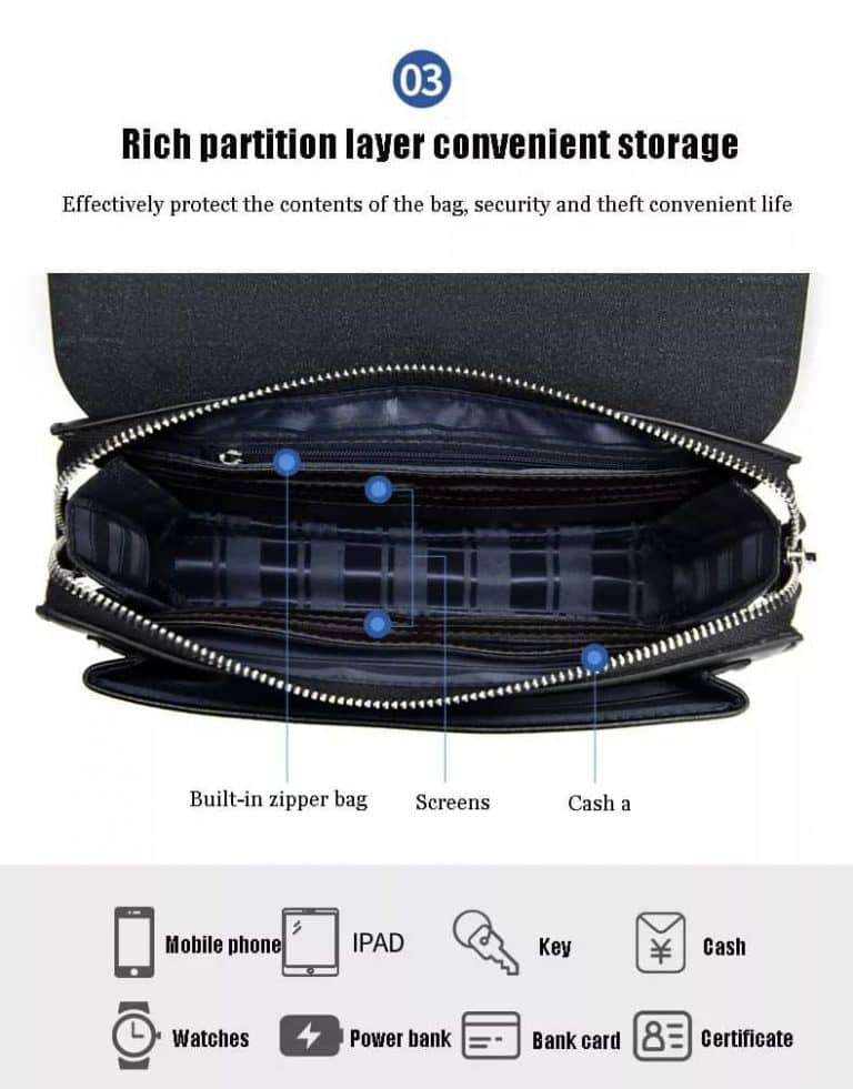 Men's Anti-theft Fashion Clutch Bag.
