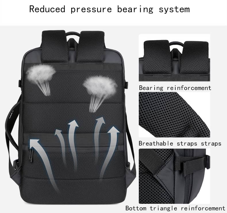 17 Inches expandable laptop bag