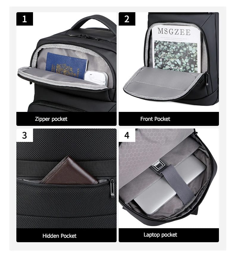 17 Inches expandable laptop bag