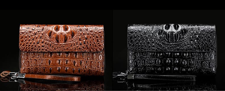 LUXE CROC EXECUTIVE CLUTCH BAG