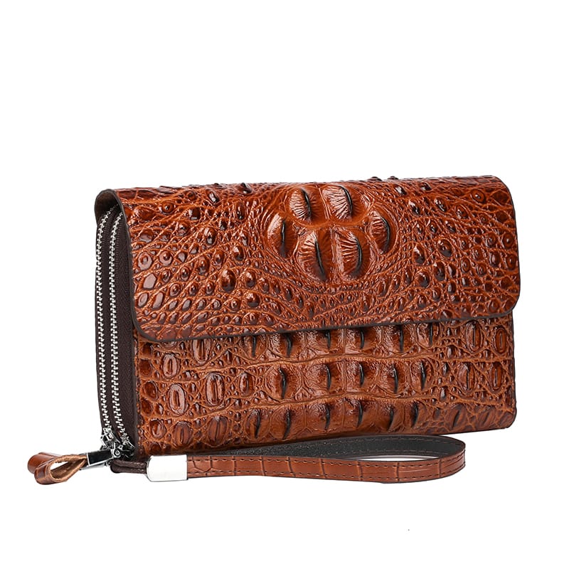 LUXE CROC EXECUTIVE CLUTCH BAG